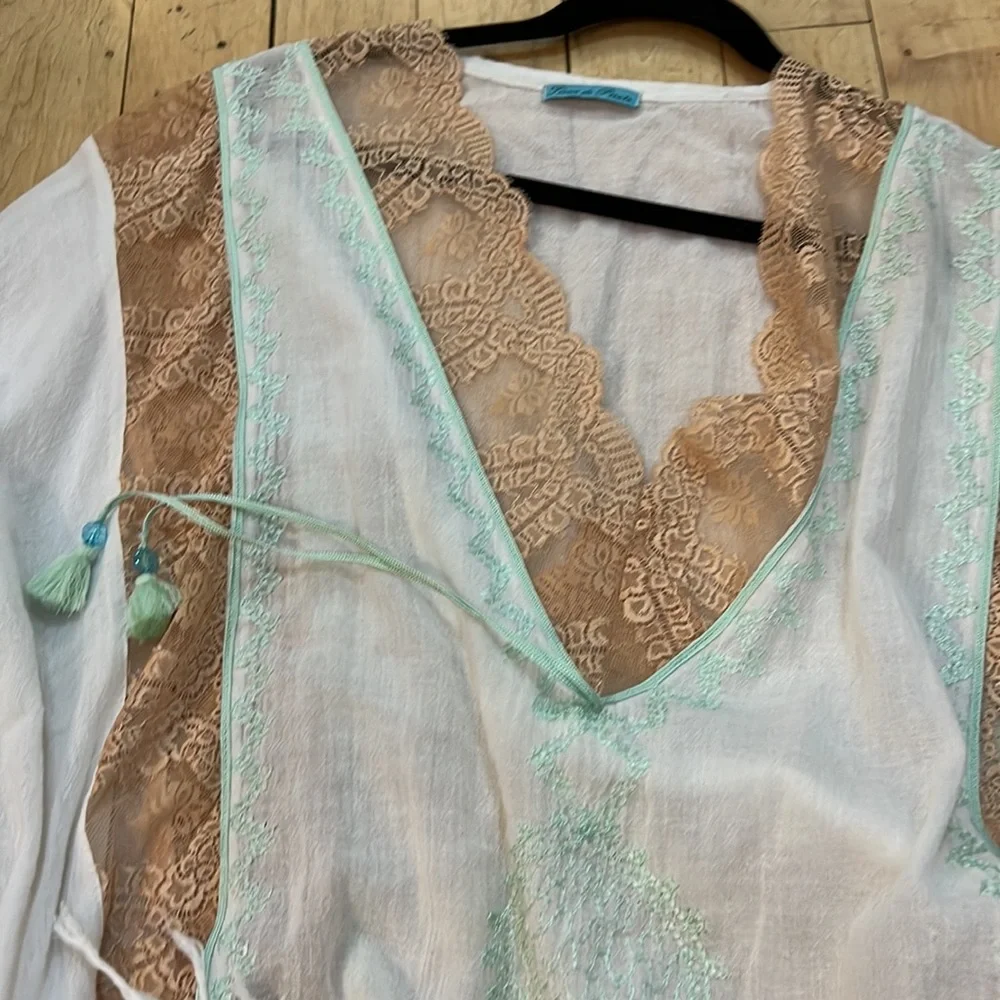 Fleur de Pirate Embroidered Caftan OS - Picture 14 of 14